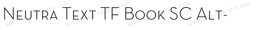 Neutra Text TF Book SC Alt字体转换